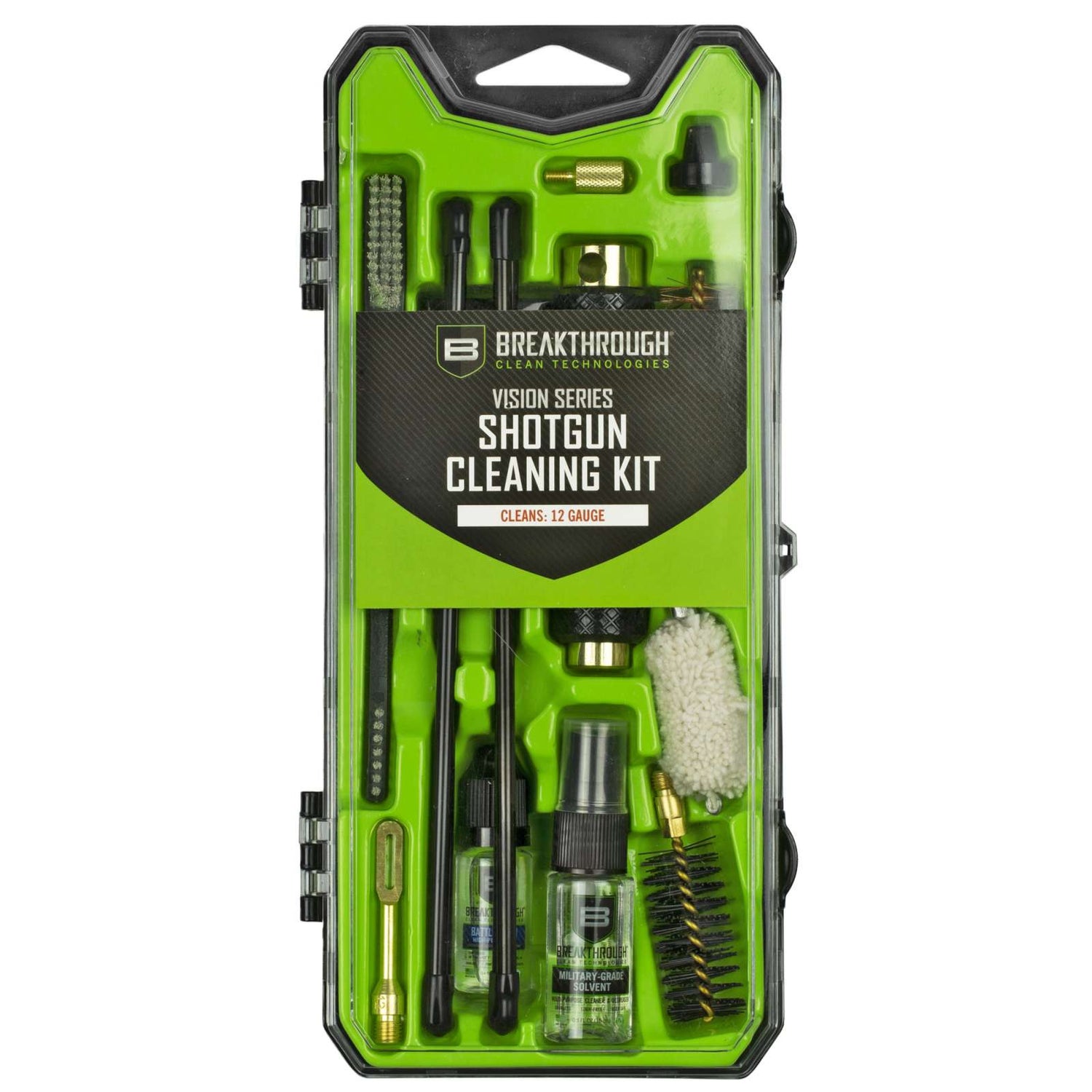 Breakthrough Clean 12 Gauge Shotgun Cleaning Kit with oil and solvent