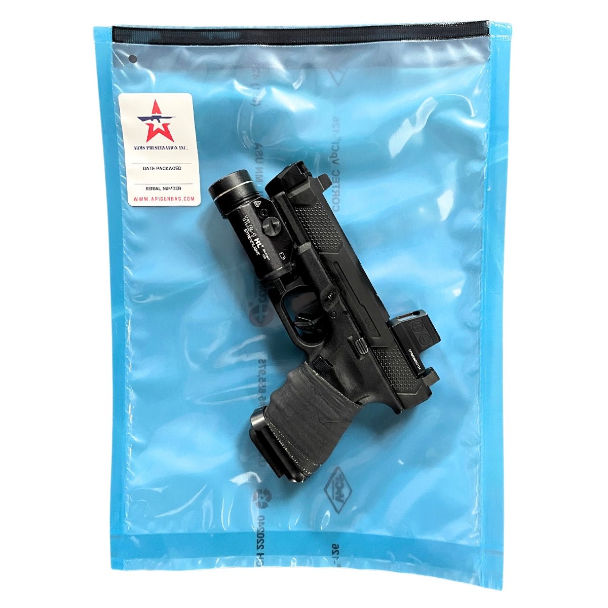 Anti Rust Pistol Storage Bag - Arms Preservation Inc