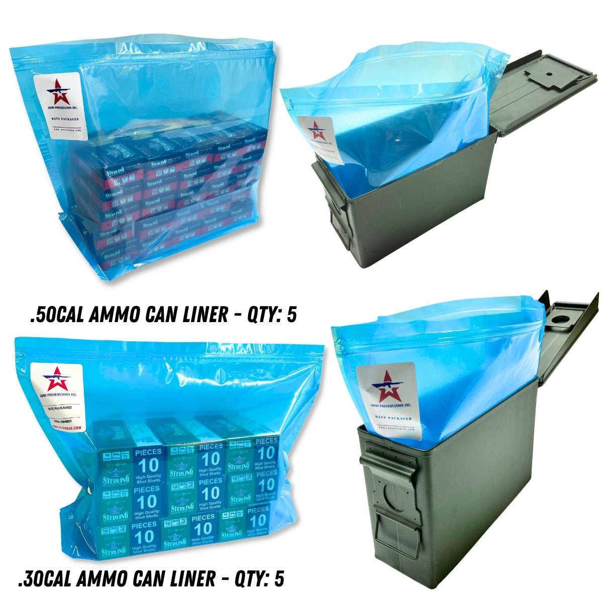 Bulk Storage Can Liner Bundle - Arms Preservation Inc