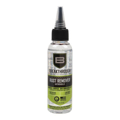 Breakthrough Clean® Rust Remover 2oz bottle for firearms, fast-acting gun rust remover for metal parts and surfaces.